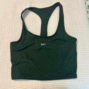 SET Active Dark Green Tank Top